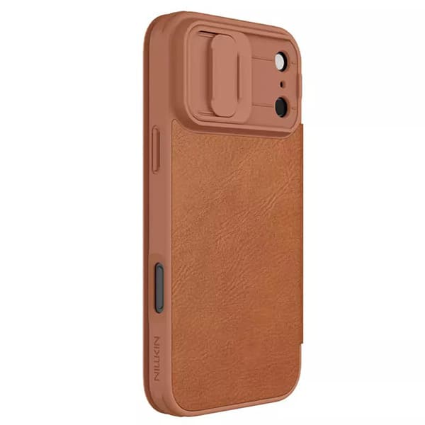 کیف چرمی گوشی اپل ایفون 17 پرو مکس مدل نیلکین Qin Pro — تصویر ۶
