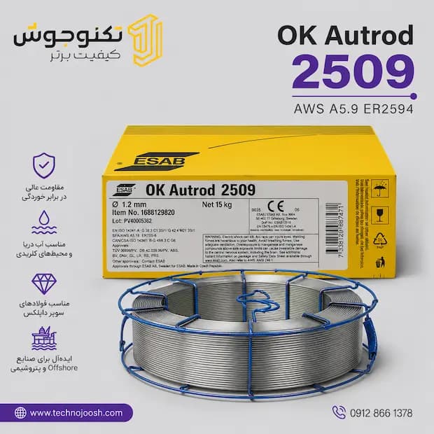 سیم جوش CO2 2509 ایساب