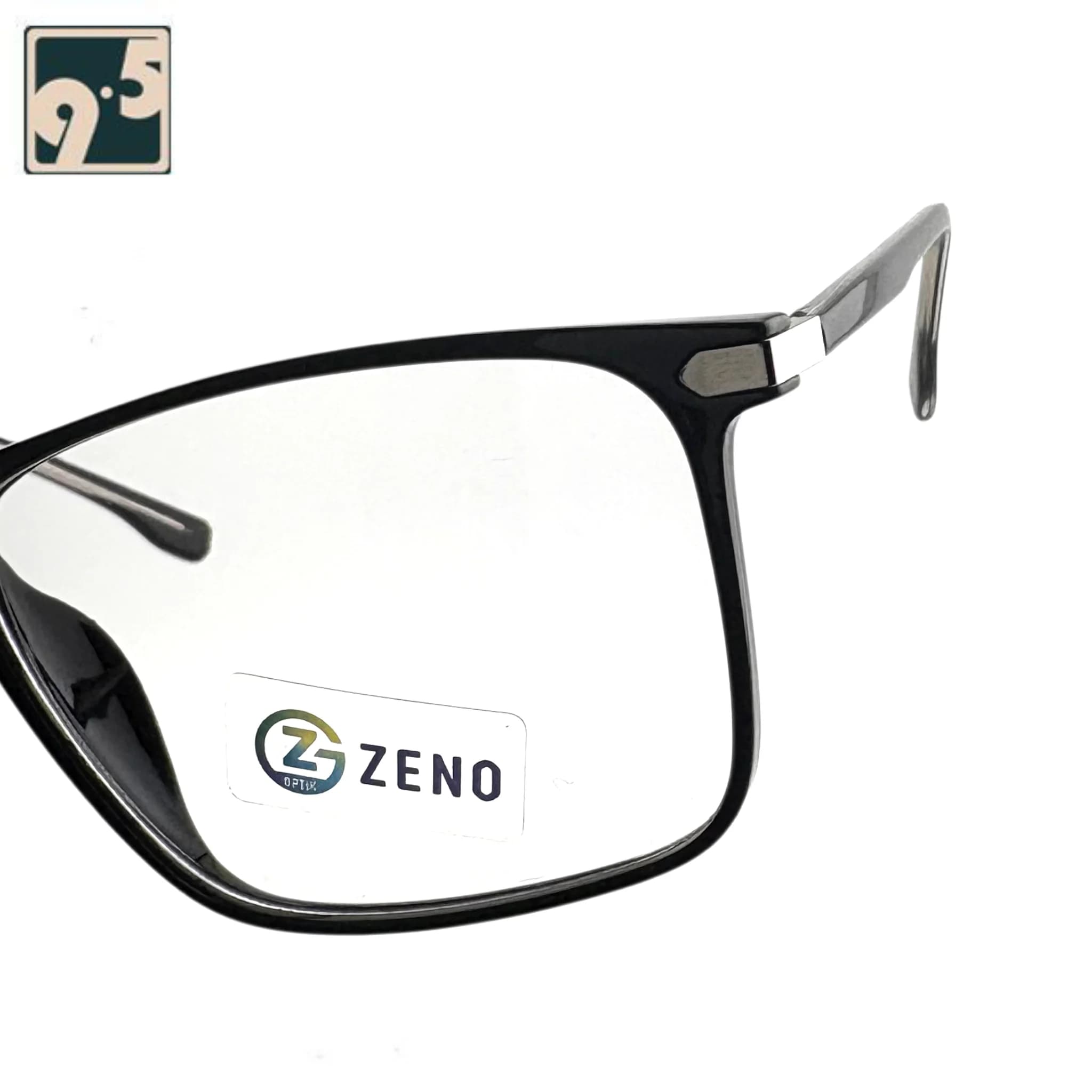 عینک طبی مستطیل مشکی زنو Zeno 8309 c1 — تصویر ۴