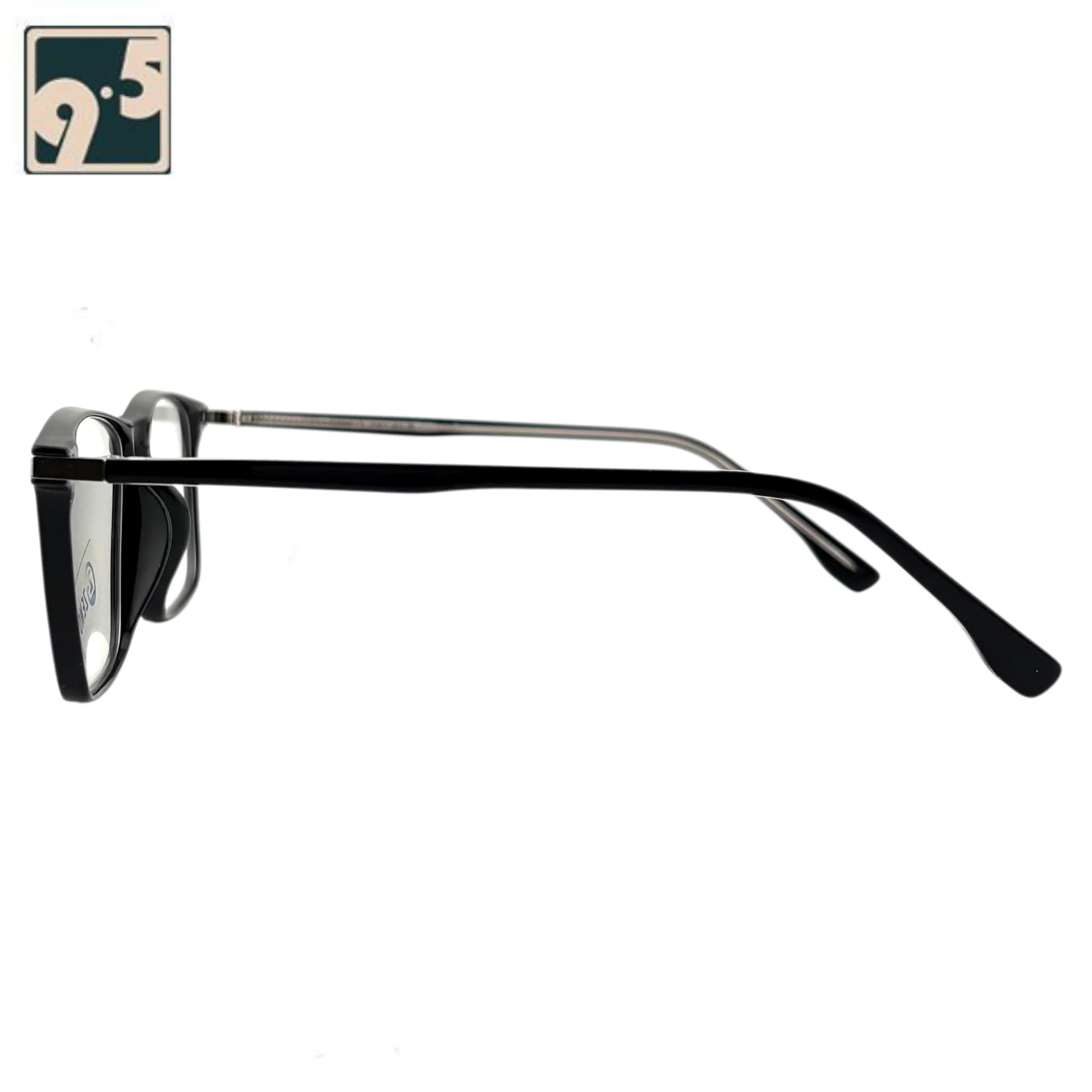 عینک طبی مستطیل مشکی زنو Zeno 8309 c1 — تصویر ۳