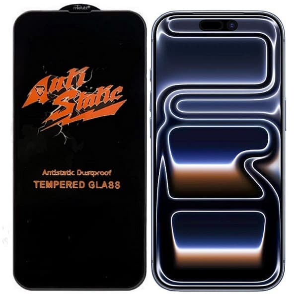 گلس فول چسب گوشی اپل ایفون 17 پرو مدل Anti Static — تصویر ۲