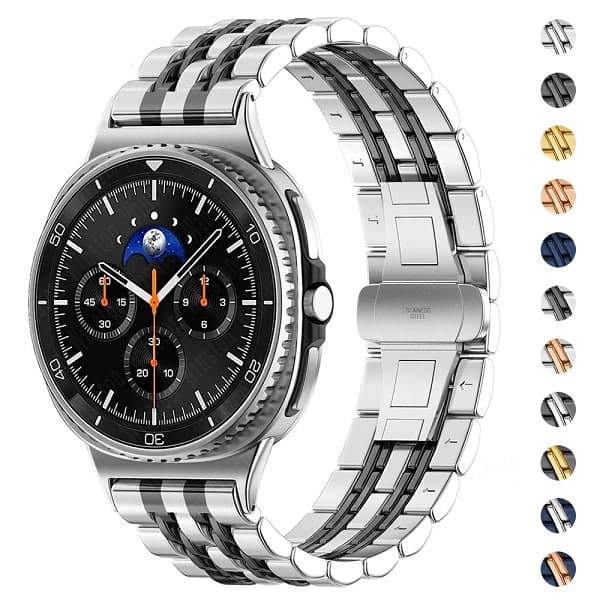 بند ساعت سامسونگ گلکسی Watch 8 Classic استیل 7Bead