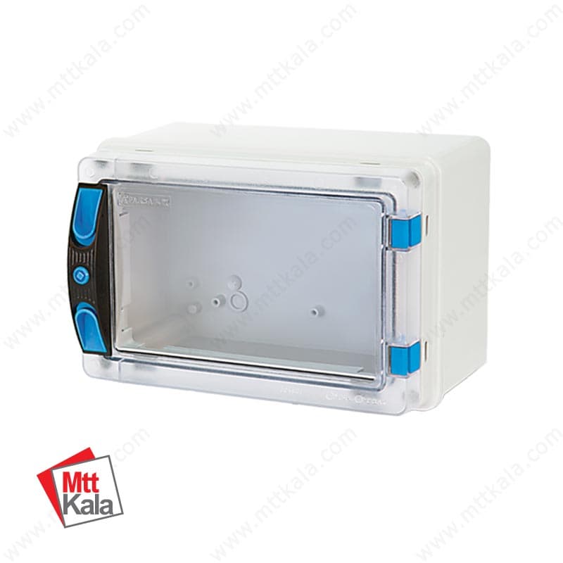 تابلو برق پلاستیکی 30×20 درب شفاف پارسا مدل T18271 | مقاوم با استاندارد IP66
