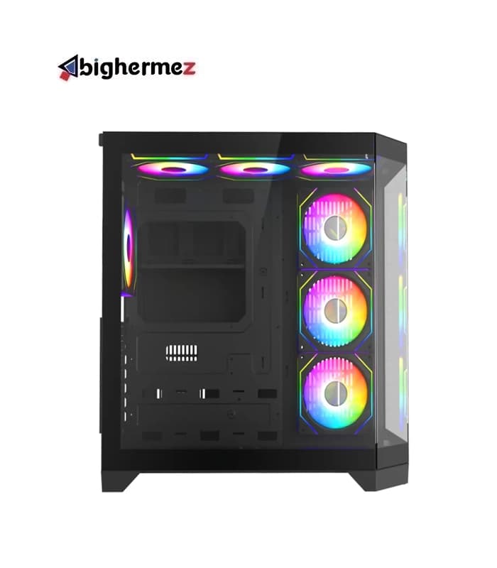 کیس گیمینگ گیم مکس مدل HYPE-A Black — تصویر ۲