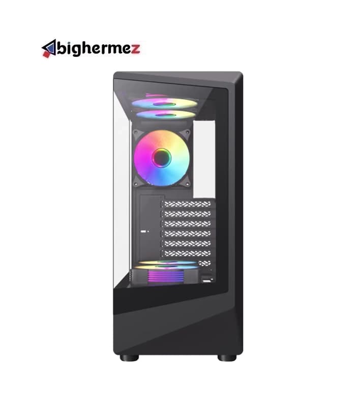 کیس گیمینگ گیم مکس مدل Vista COC Black — تصویر ۴