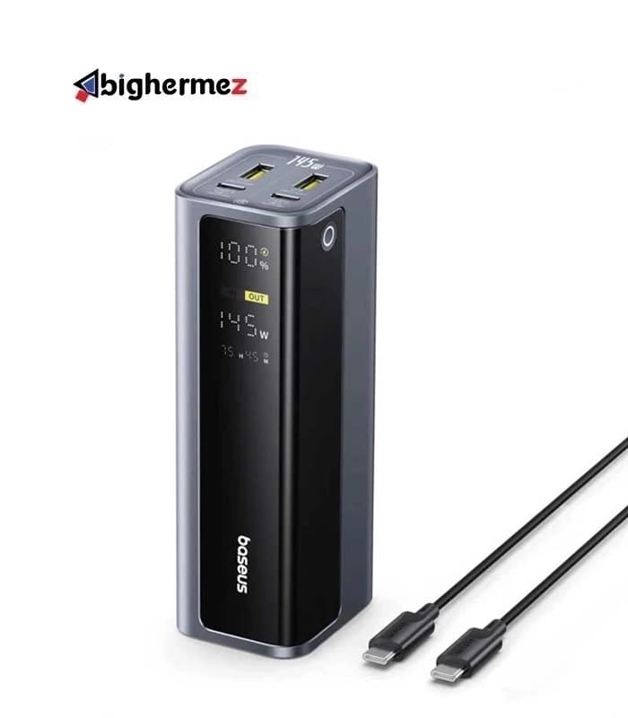 پاوربانک بیسوس مدل EnerGeek GP12 ظرفیت 20800mAh و توان 145W – خاکستری فضایی — تصویر ۲
