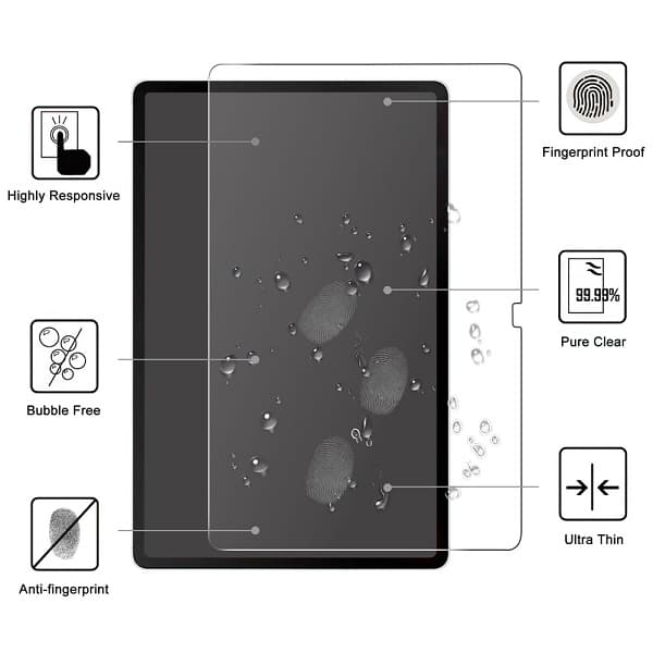 Glass Screen Protector For Samsung Galaxy Tab S10 FE Plus — تصویر ۴
