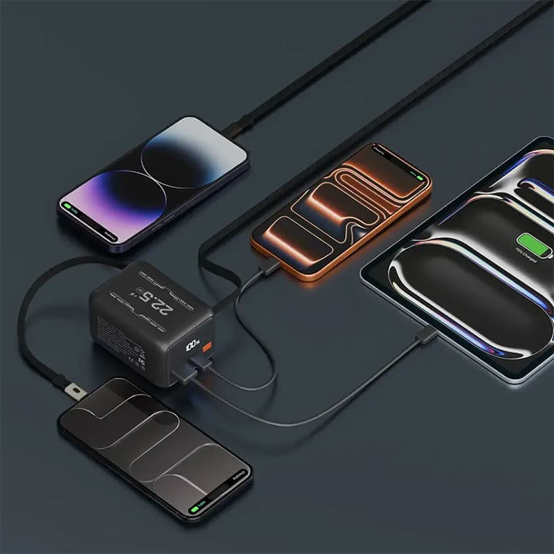 پاوربانک 10000mAh فست کابل متصل پرودو مدل ولترا Porodo Voltra 10000mAh Power Bank 22.5W — تصویر ۴