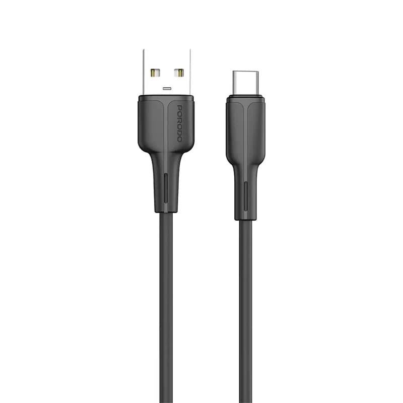 آداپتور شارژر 2 پورت 3 پین اسمارت بهمراه کابل Type-C مدل تکتو پرودو Porodo Tekto Dual USB-A Adapter — تصویر ۳