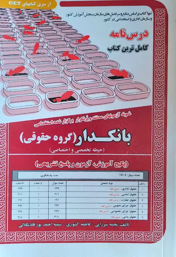 کتاب استخدامی بانکدار گروه حقوقی (درسنامه+تست) سامان سنجش
