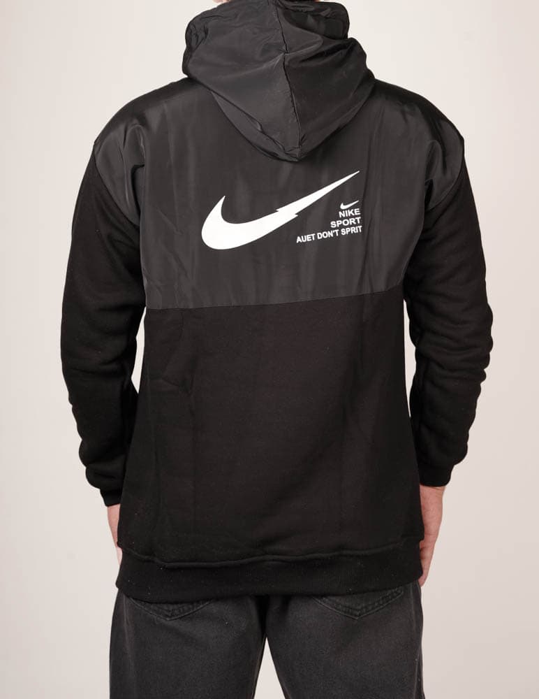 هودی بالا شمعی NIKE مشکی — تصویر ۴