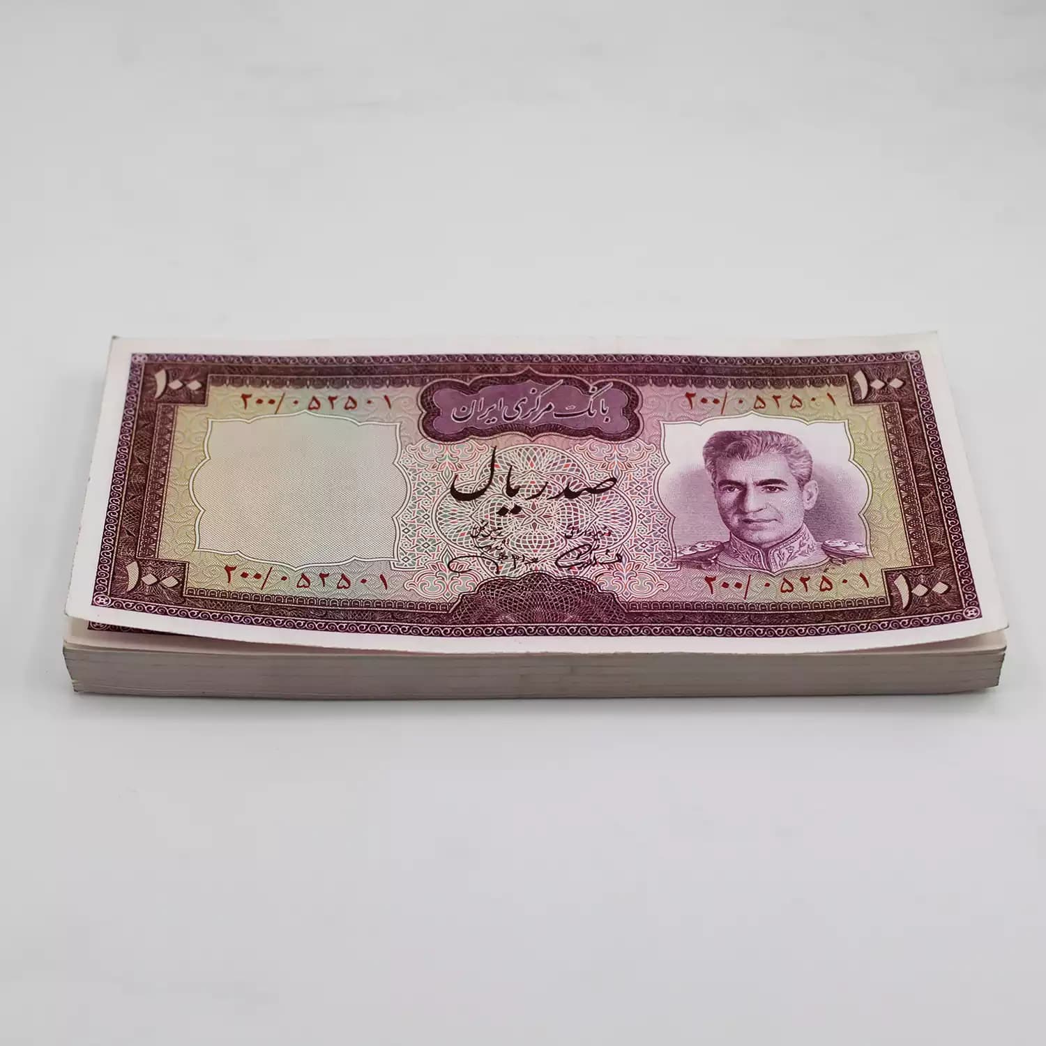 بسته 1 تا 100 اسکناس 100 ریالی جهانشاهی آموزگار – سوپر بانکی – 052501