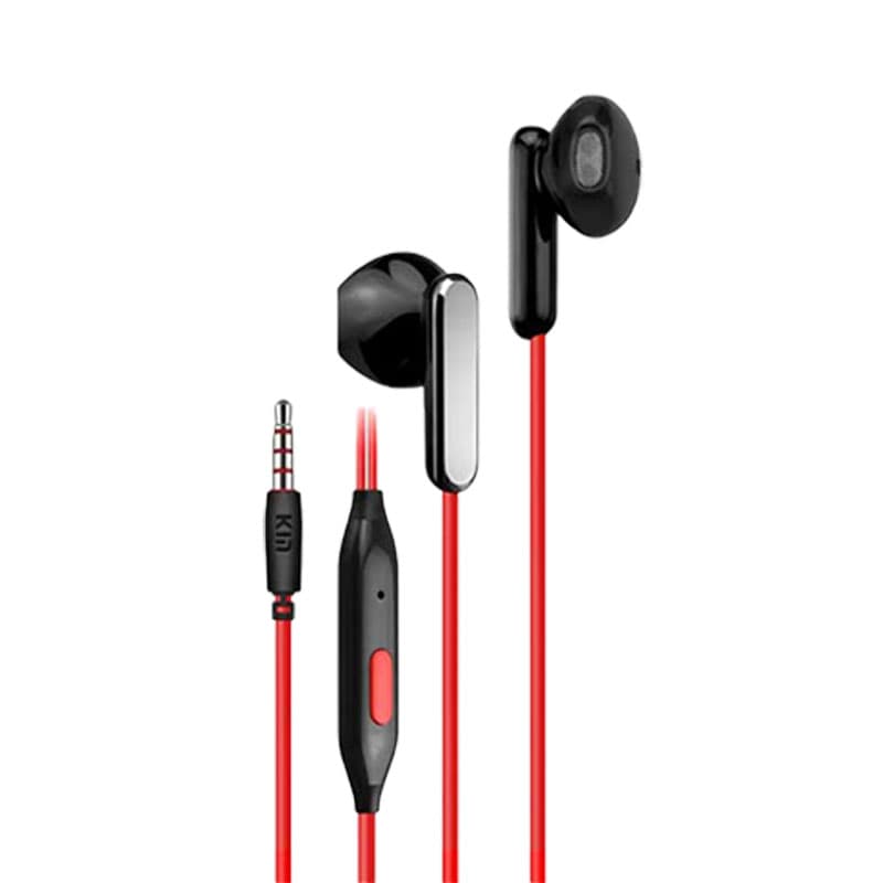 هدفون سیمدار میکروفن دار طرح آیفون Km K819 — تصویر ۴