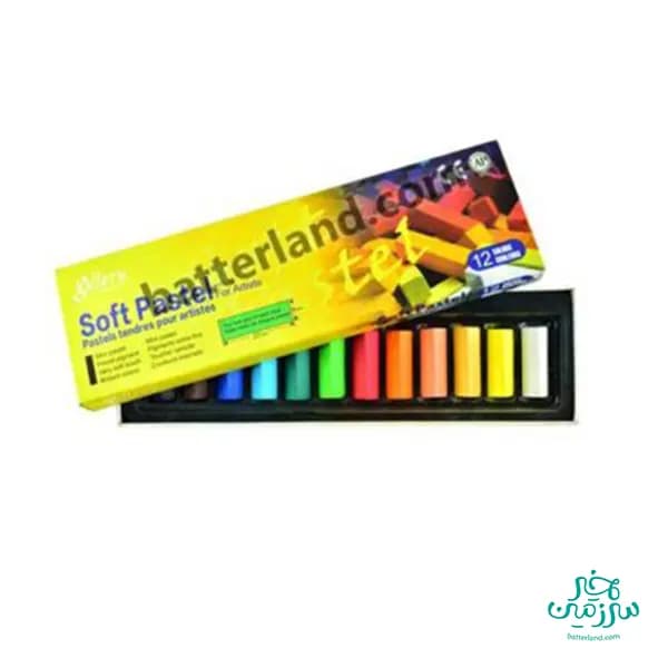 پاستل گچی نیم 12 رنگ