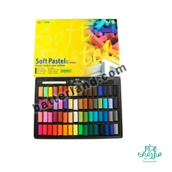 پاستیل گچی 64رنگ نیمه