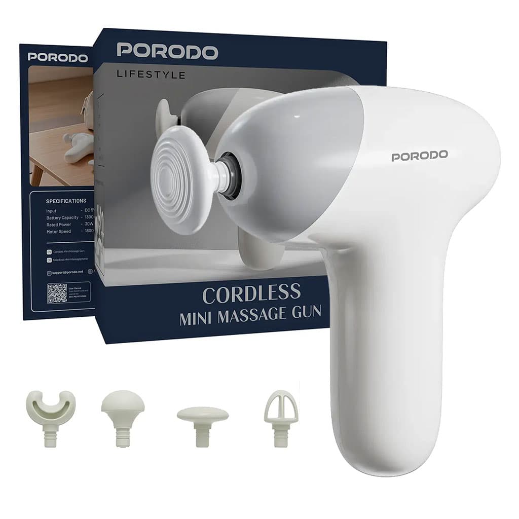 ماساژور تفنگی شارژی پرودو مدل Porodo Lifestyle Cordless Mini Massage Gun LFS35