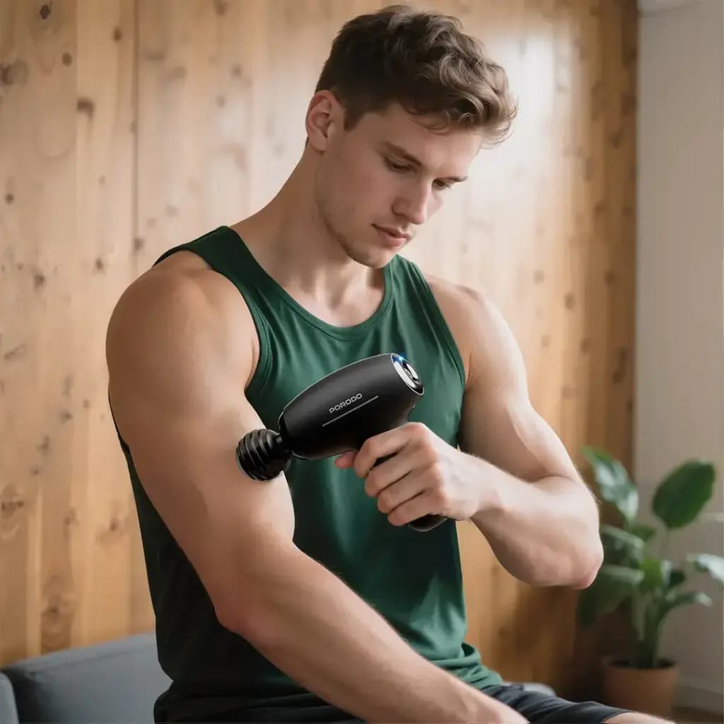 ماساژور تفنگی شارژی پرودو مدل Porodo Lifestyle Cordless Mini Massage Gun LFS01 — تصویر ۵