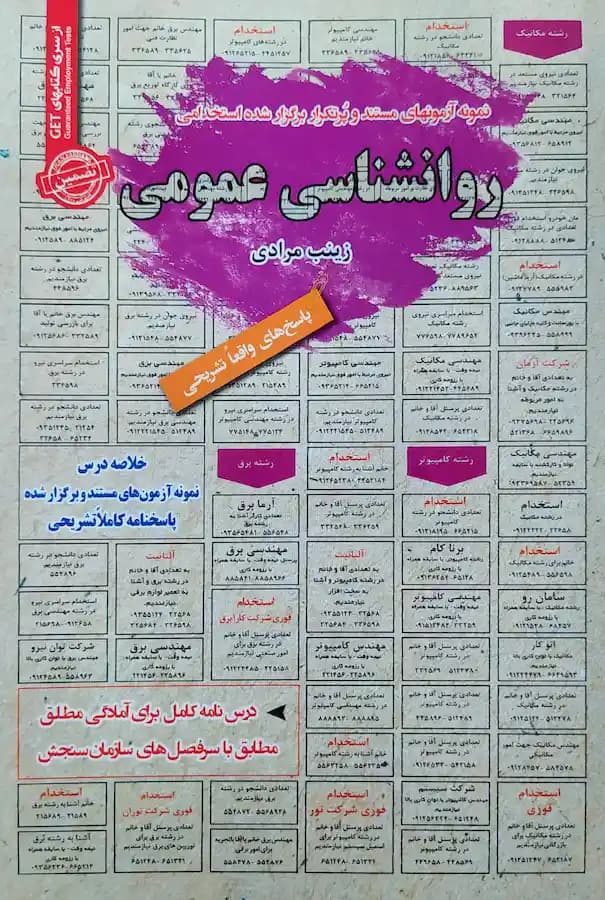 کتاب استخدامی روانشناسی عمومی سامان سنجش — تصویر ۲