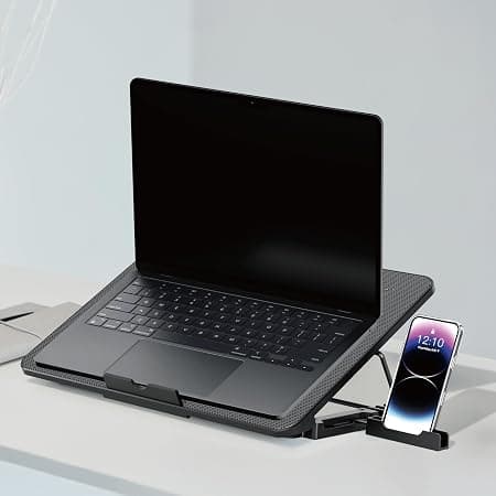 کول پد 8 فن لپ تاپ+ استند موبایل پرودو مدل Porodo Gaming 8-FanLaptop Cooling Stand PDX5 — تصویر ۴