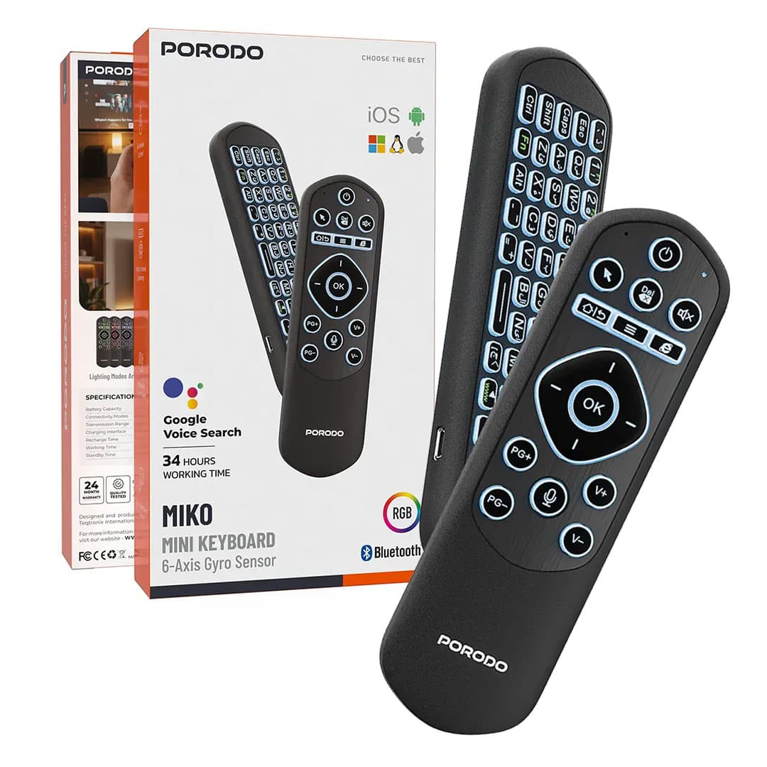 ریموت کنترل جادویی و کیبورد پرودو مدل میکو porodo Miko Mini Keyboard PDAMX6