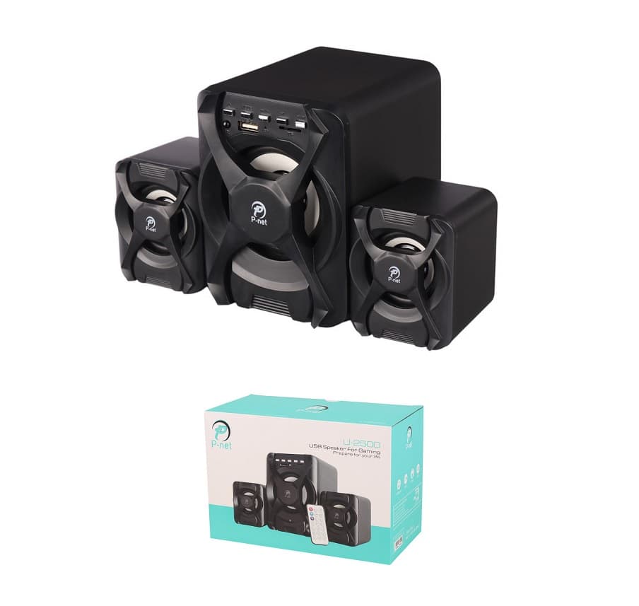 اسپیکر سه تکه + ریموت P-Net U-2500