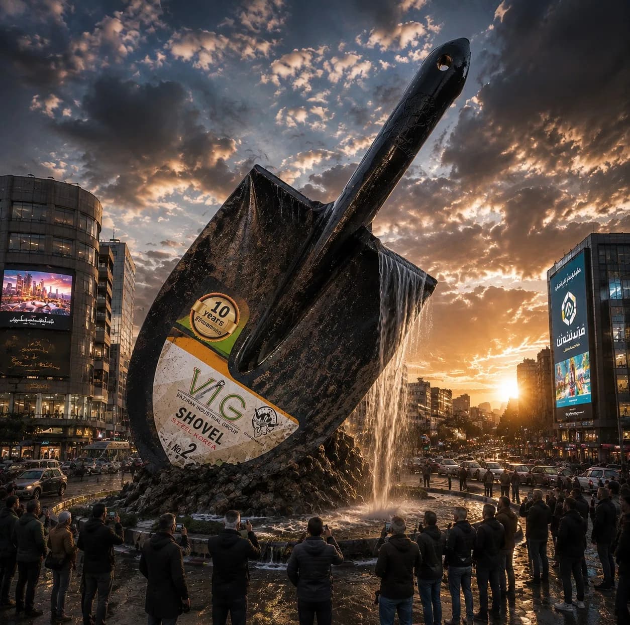 بیل وزیران مدل نمره 2 فولادی کد VIG 0220 — تصویر ۲