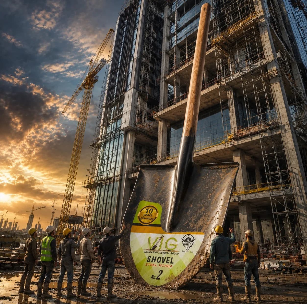 بیل وزیران مدل نمره 2 فولادی کد VIG 0220 — تصویر ۳