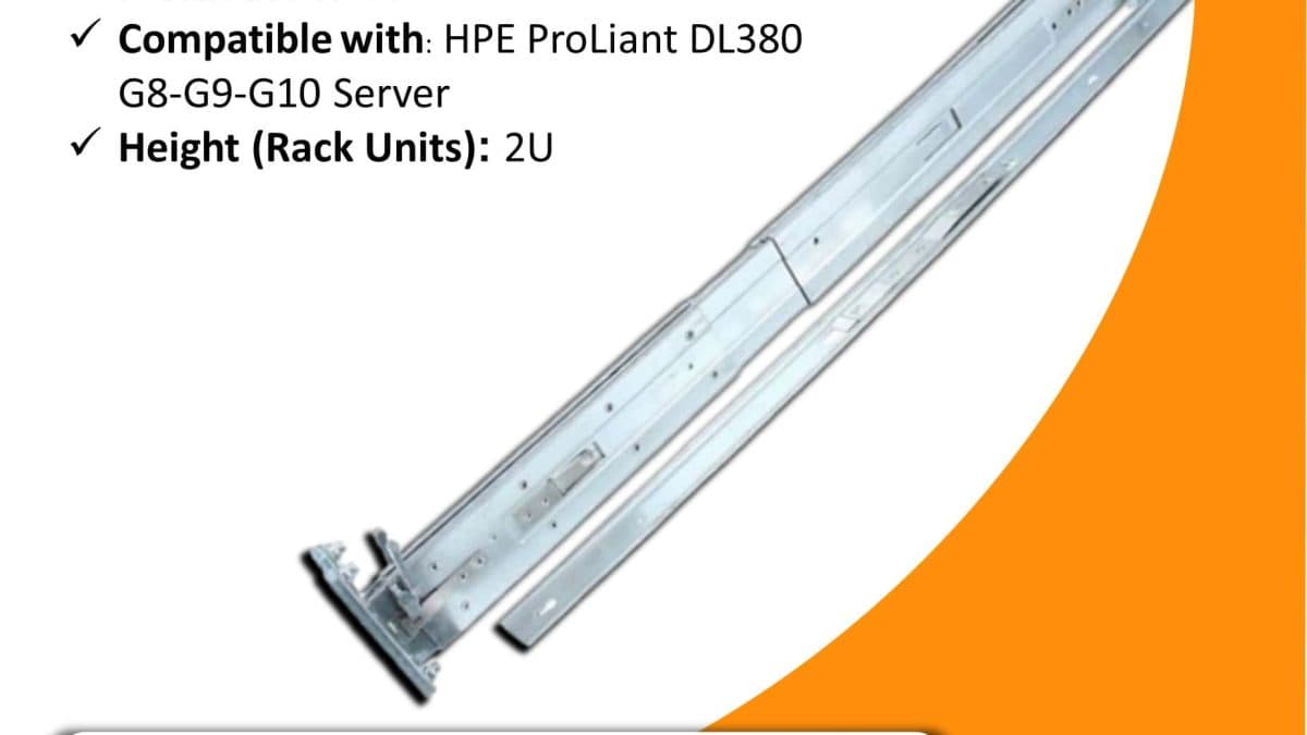 ریل کیت سرور HP 2U LFF Rail Kit DL380 G8/G9/G10 — تصویر ۳
