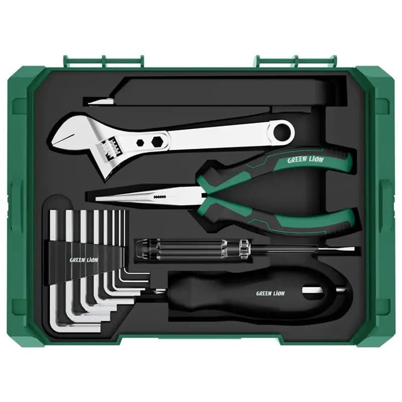 جعبه ابزار گرین لاین با ظرفیت 213 تکه Green Lion GTS-700 Tool Kit Set-213 Pieces — تصویر ۵