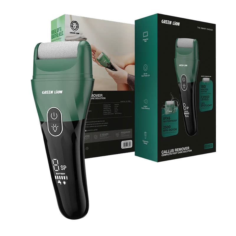 سنگ پا شارژی با نمایشگر دیجیتال گرین لاین Green Lion Callus Remover GL-TM58