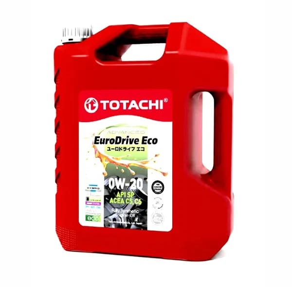 روغن موتور خودرو بنزینی، توربوشارژ، هیبریدی، تنفس طبیعی توتاچی مدل Euro Drive 0W-20 SP 0W-20 حجم 4 لیتر