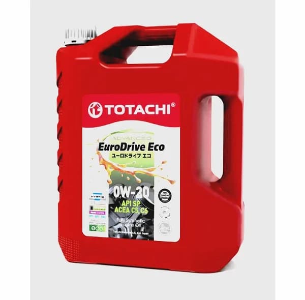 روغن موتور خودرو بنزینی، توربوشارژ، هیبریدی، تنفس طبیعی توتاچی مدل Euro Drive 0W-20 SP 0W-20 حجم 4 لیتر — تصویر ۲