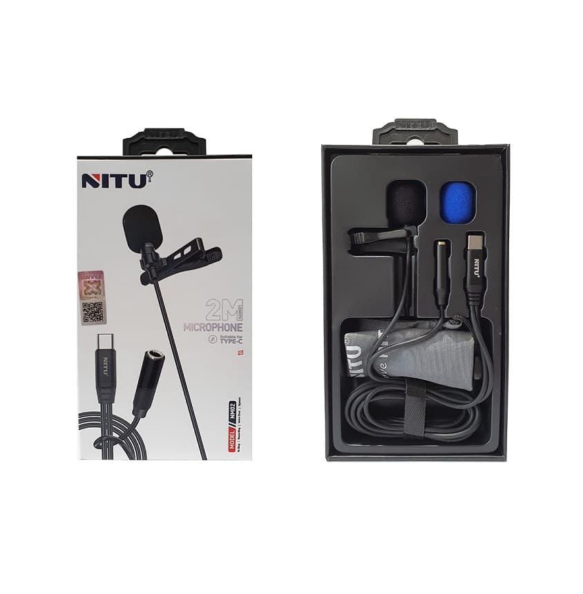 میکروفون یقه ای تایپ سی NITU NM02
