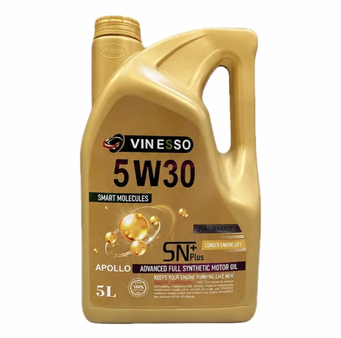 روغن موتور خودرو بنزینی وینسو اویل مدل 5W30 SN PLUS 5W-30 حجم 5 لیتر