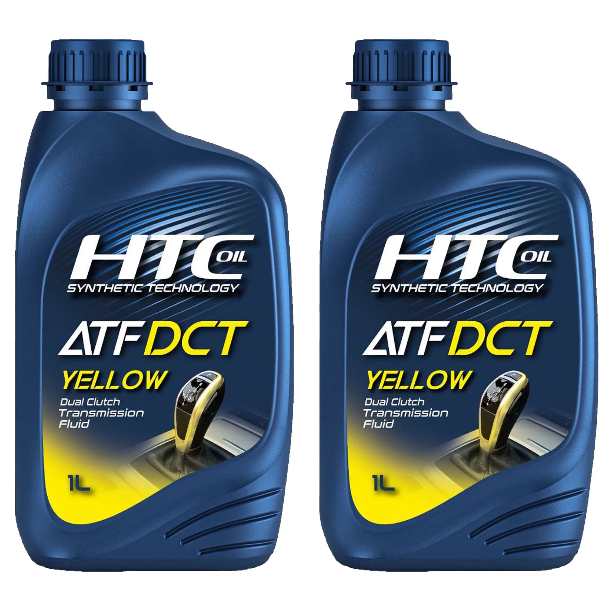روغن گیربکس اتوماتیک اچ تی سی اویل مدل ATF DCT YELLOW حجم 2 لیتر بسته 2 عددی