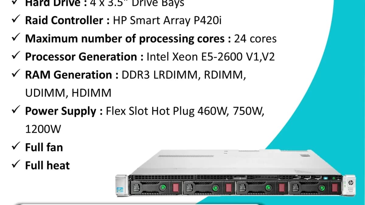 سرور HP ProLiant DL360p Gen8 4LFF — تصویر ۳