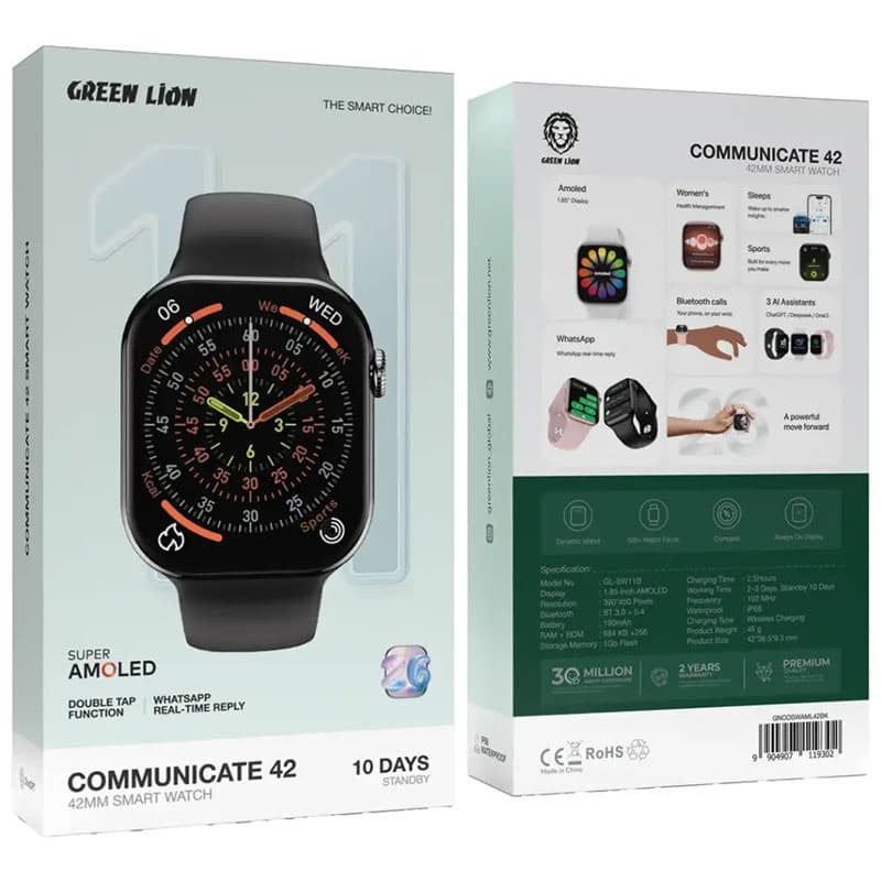 ساعت هوشمند کامیونیکیت 42 گرین لاین Green Lion Communicate 42 Smart Watch-42mm GL-SW11B — تصویر ۳