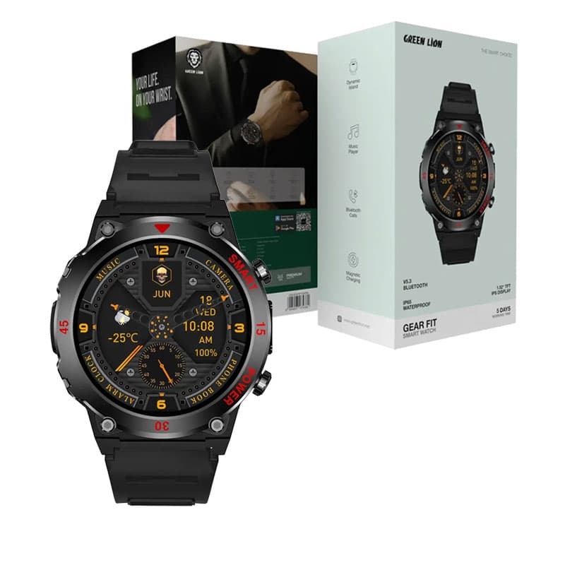 ساعت هوشمند گیر فیت گرین لاین Green Lion Gear Fit Smart Watch GL-SWA52