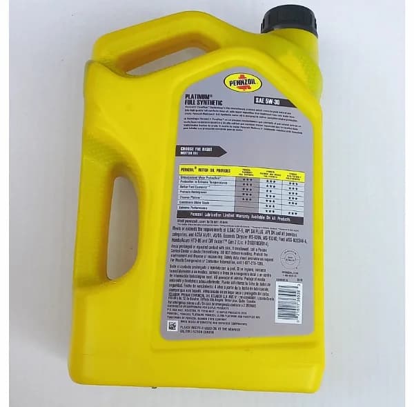 روغن موتور خودرو بنزینی، توربوشارژ، هیبریدی، تنفس طبیعی پنزویل مدل SN 5W-30 حجم 4 لیتر — تصویر ۲