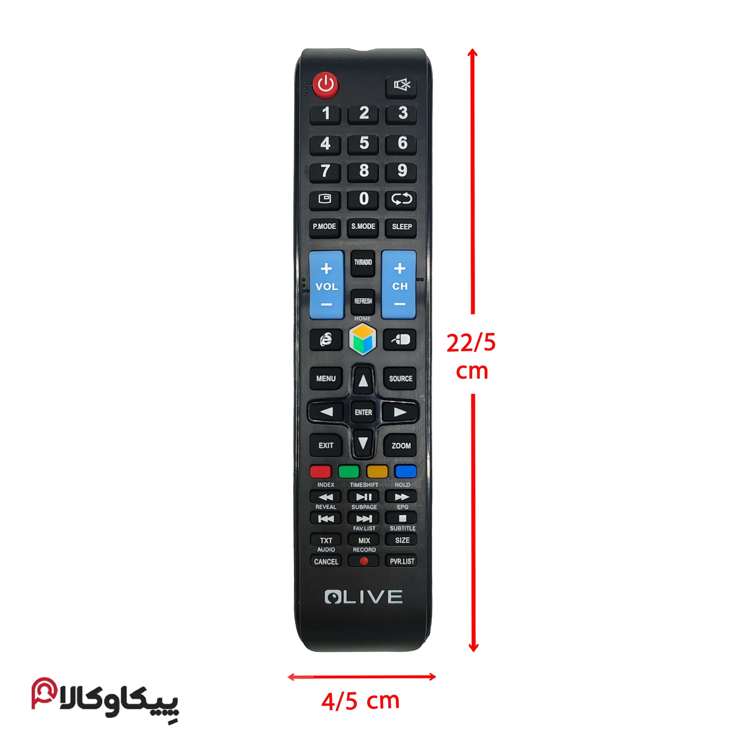 کنترل تلویزیون اولیو OLIVE طرح 1078 — تصویر ۲