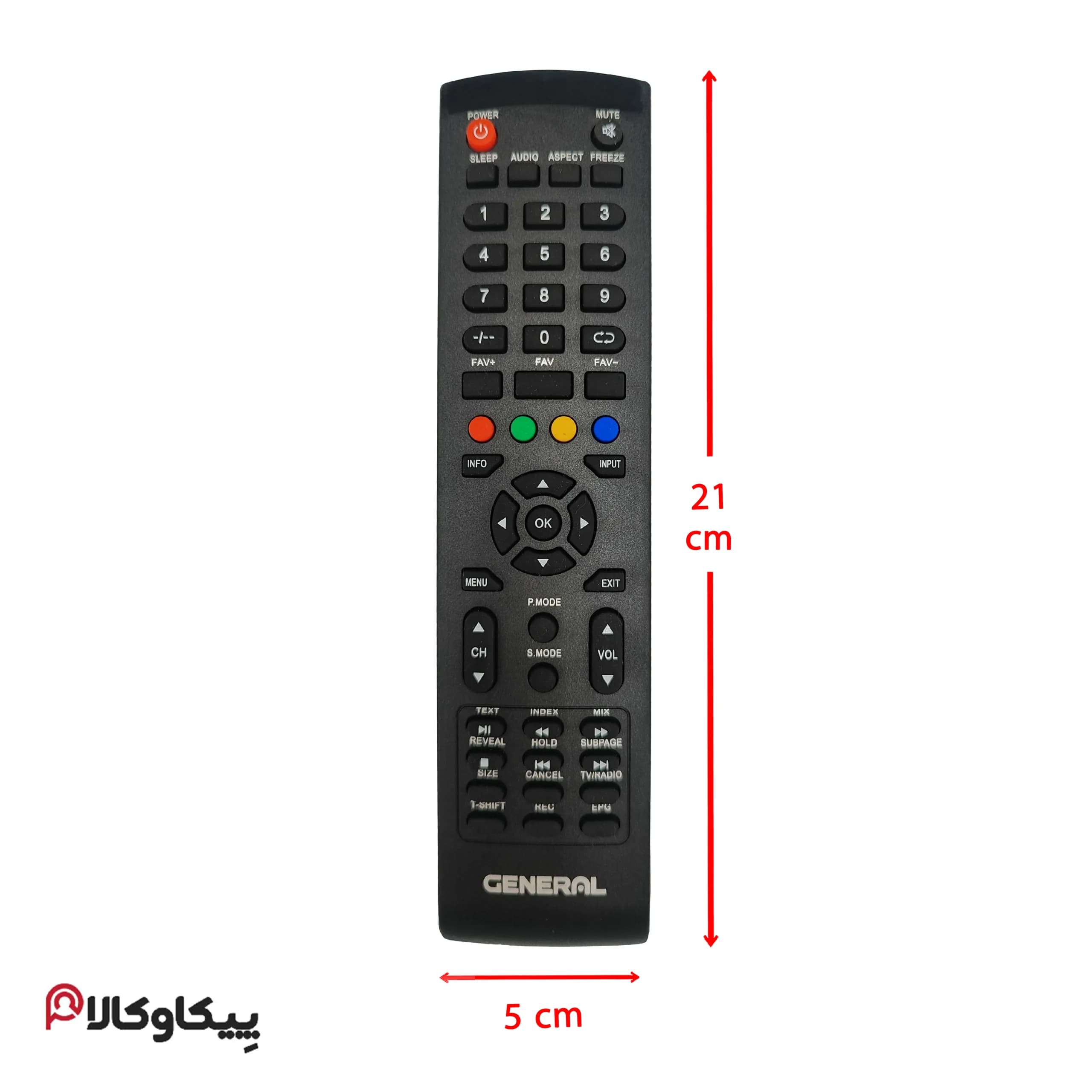 کنترل تلویزیون جنرال GENERAL 2500 — تصویر ۲