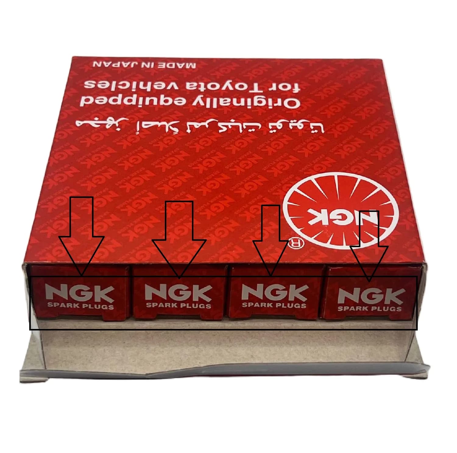 شمع خودرو ان جی کی مدل LFR6C-11 91823 مناسب برای پژو 206 تیپ 5 بسته 4 عددی — تصویر ۵