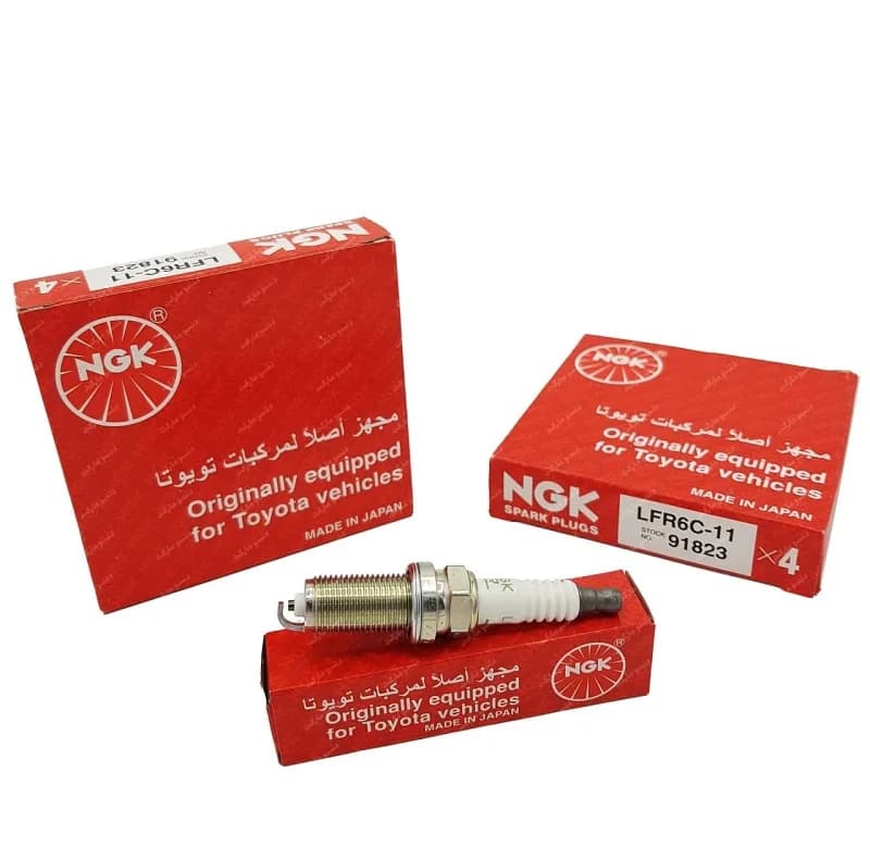 شمع خودرو ان جی کی مدل LFR6C-11 91823 مناسب برای پژو 206 تیپ 5 بسته 4 عددی — تصویر ۳
