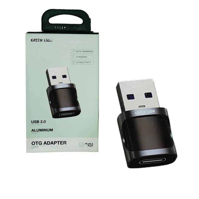 تبدیل Type-c to USB اورجینال گرین لاین مدل Green Lion OTG Adapter