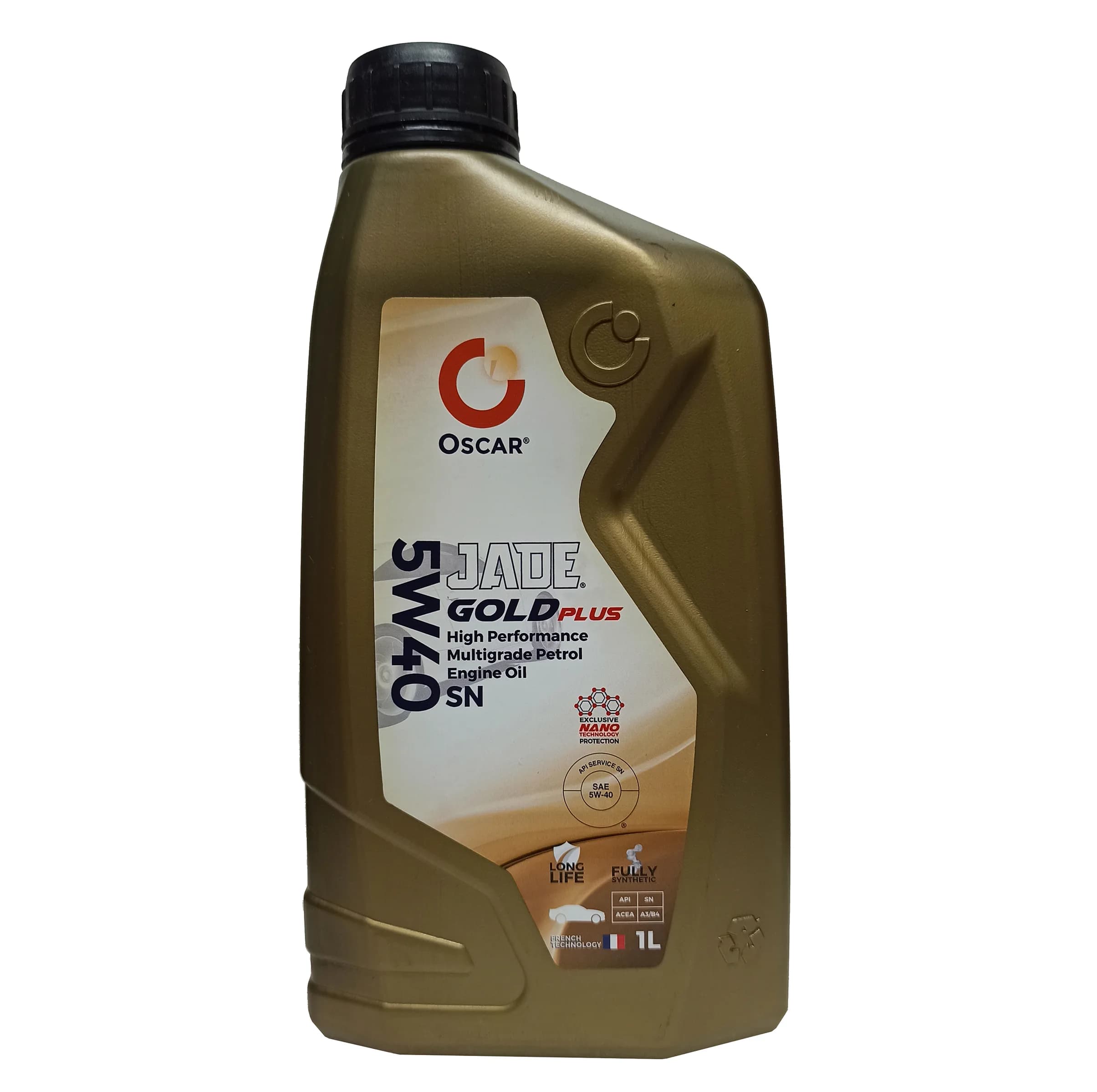 روغن موتور خودرو بنزینی، توربوشارژ، هیبریدی اسکار مدل 5W40 API SN SN 5W-40 حجم 1 لیتر