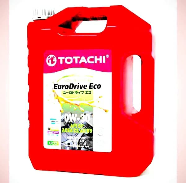 روغن موتور خودرو بنزینی، توربوشارژ، هیبریدی، تنفس طبیعی توتاچی مدل Euro Drive 0w-30 SP 0W-30 حجم 4 لیتر — تصویر ۲