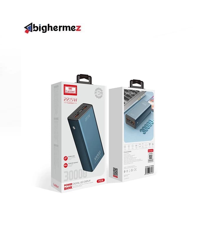 پاوربانک 30000mAh ارلدام مدل ET-PD36 — تصویر ۲