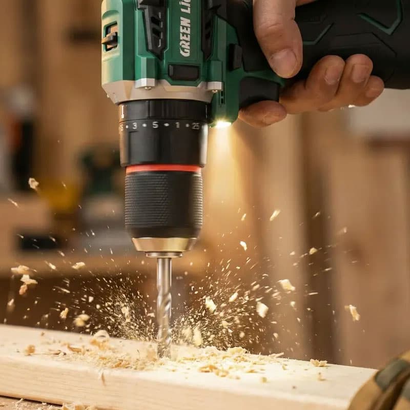 دریل شارژی چکشی 18 ولت گرین لاین Green Lion GD-15 Pro Drive Cordless Hammer Drill — تصویر ۶