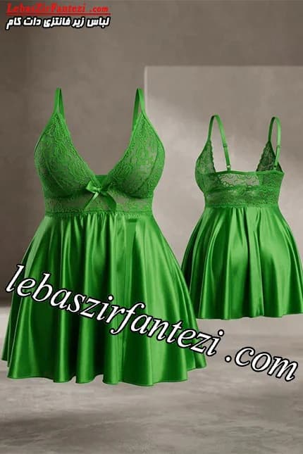 لباس خواب ساتن سایز بزرگ