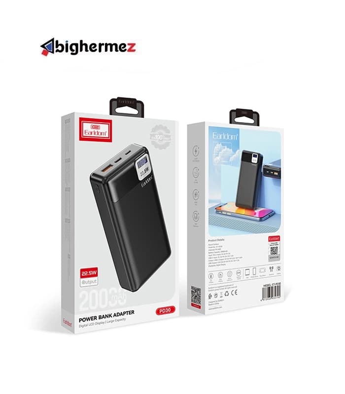 پاوربانک 20000mAh ارلدام مدل ET-PD30 — تصویر ۲